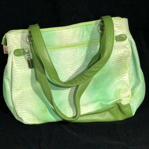 Donald J. Pliner Green Glitter handbag